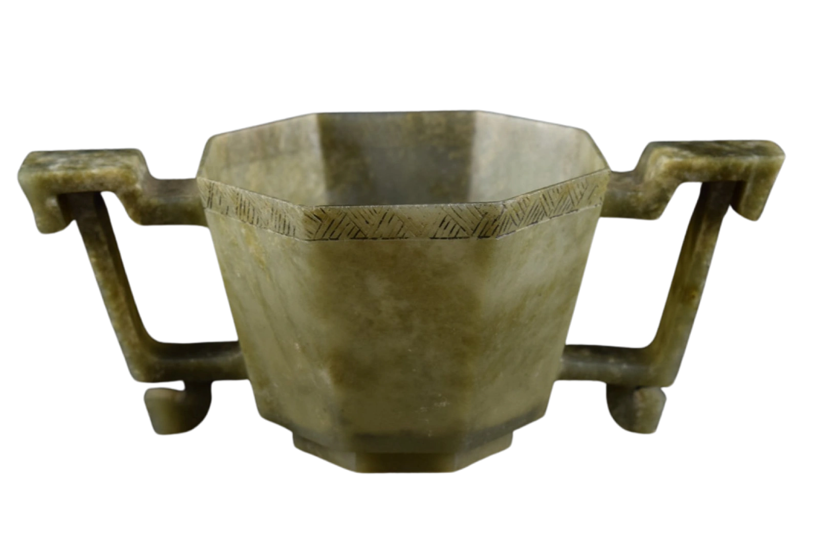 Jade libation cup in Mughal style. Ming dynasty,