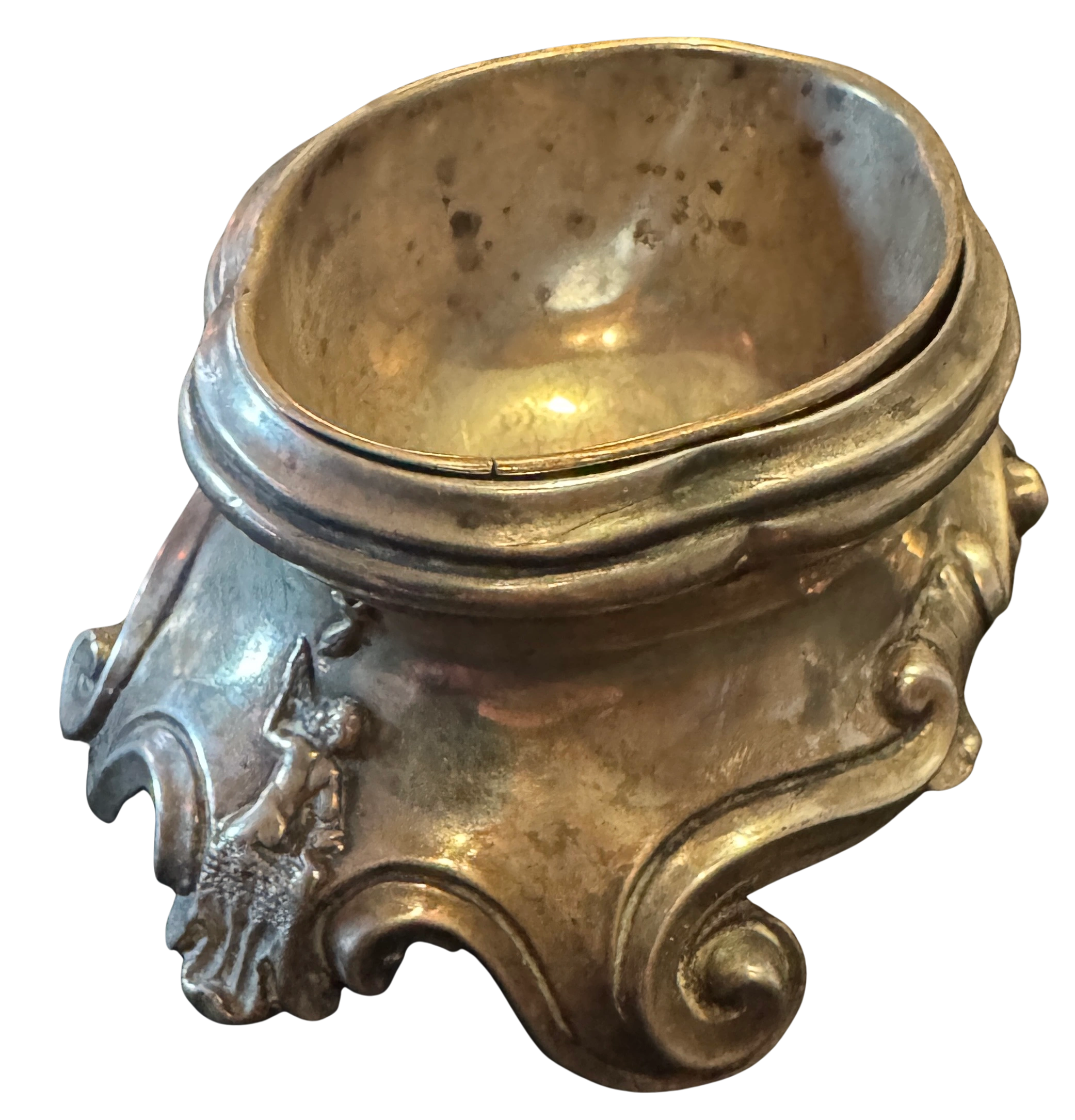 Papal States silver salt with depiction of Halley’s Comet. Rome, 1759.