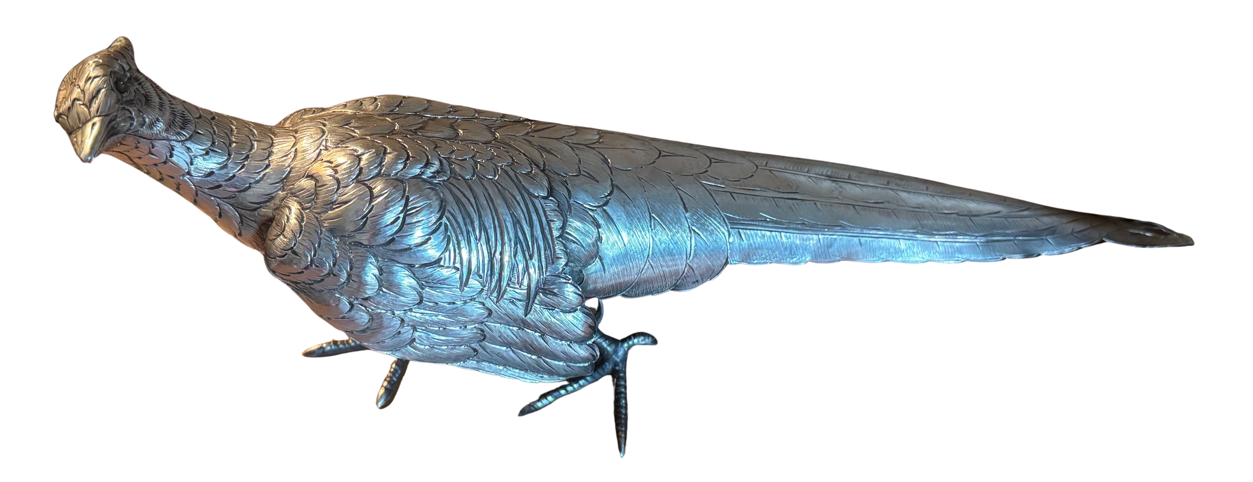 Silver pheasant. Tuttle Silver Company, c.1910