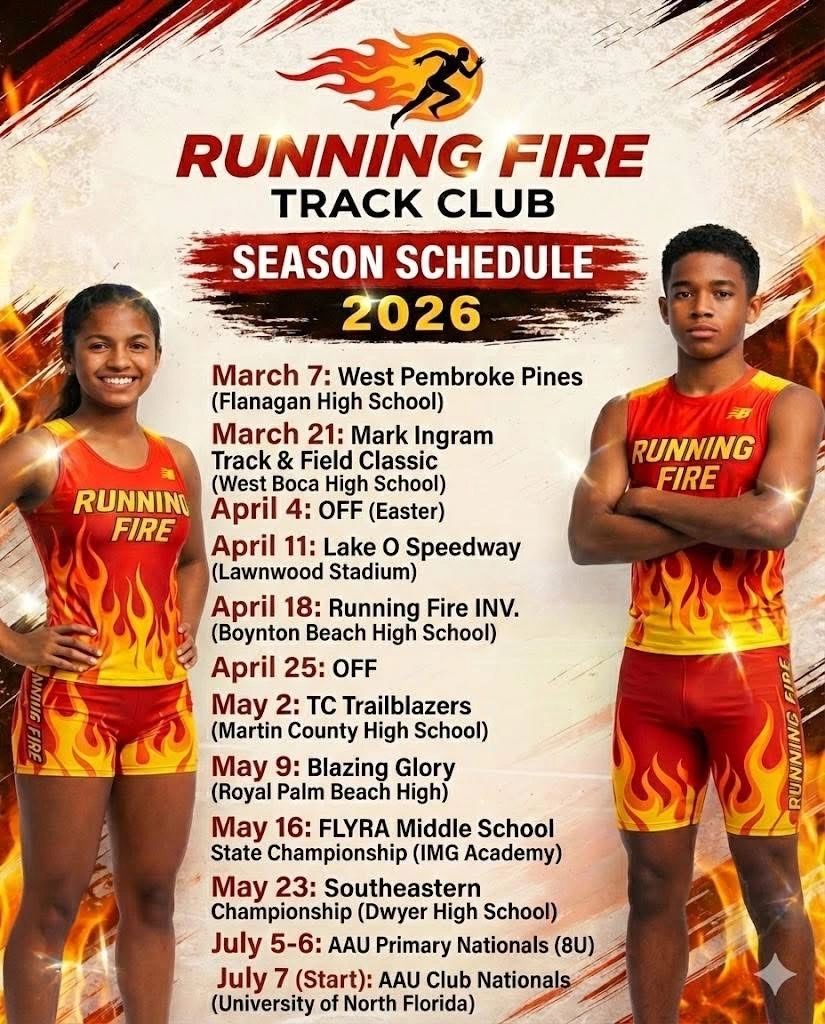 Track Club Running Fire Track Club - Track and Field, Sports, Youth Sports