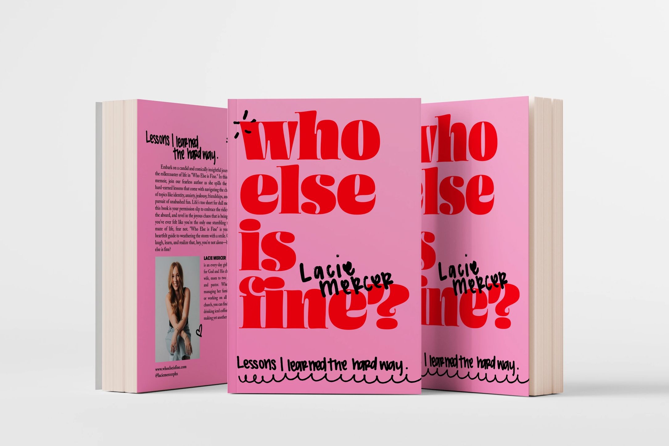 Self Published book Who Else is Fine by Lacie Mercer