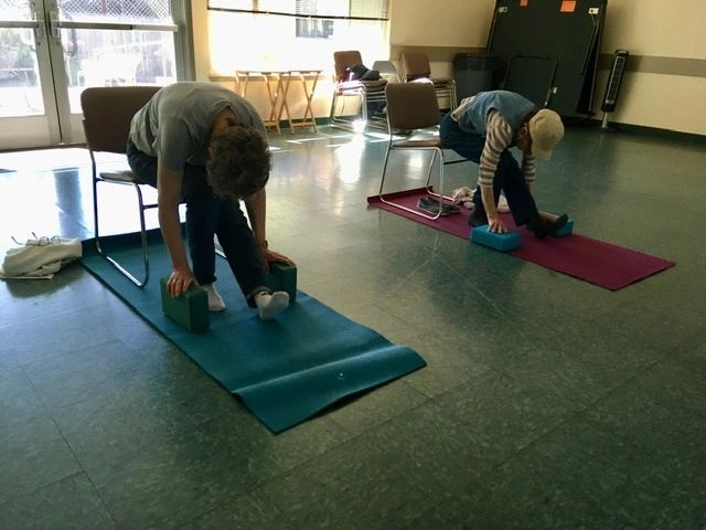 Chair Yoga participants at Petaluma Senior Center