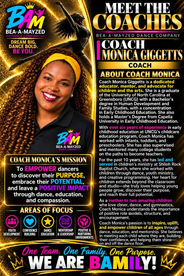 Meet Coach Monica Giggetts from Bea-A-Mayzed Dance Company.