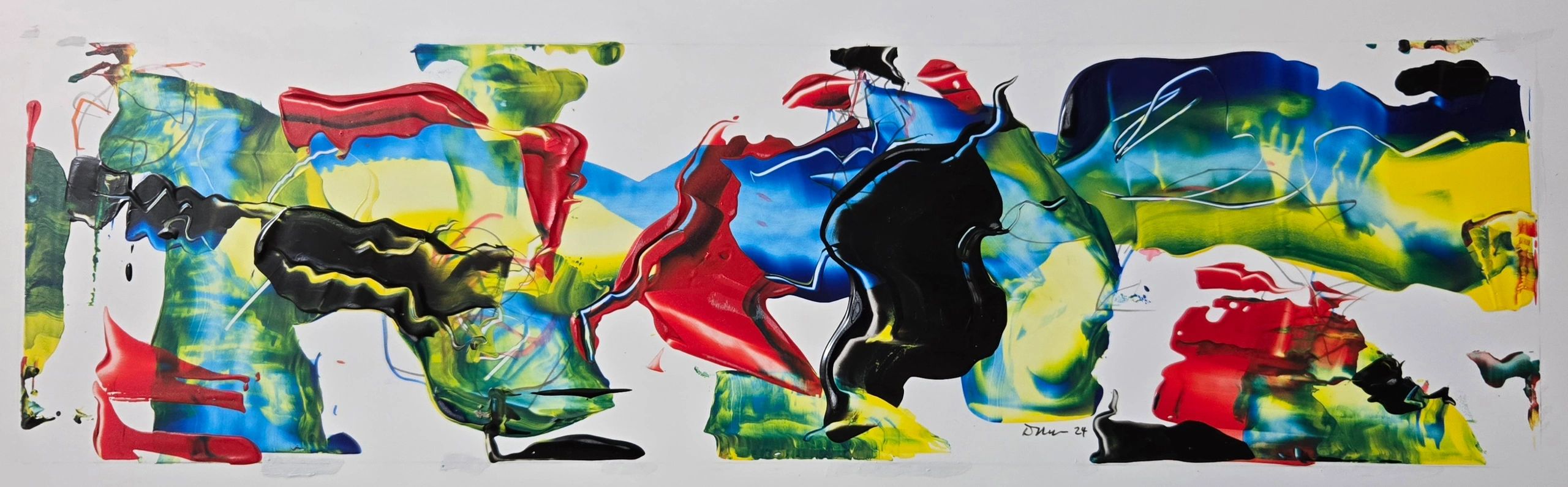 Abstract artwork by Douglas I. Sheer – 2024 Acrylic on Yupo