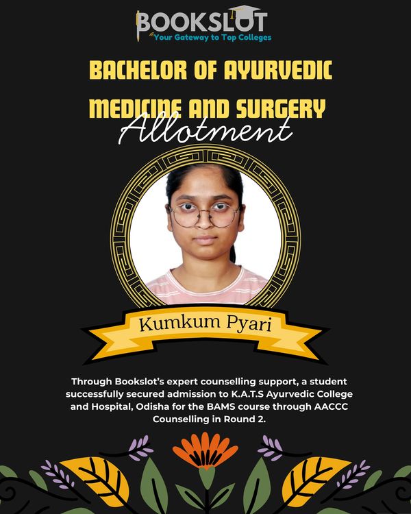 Bookslot: MCC Counselling, NEET Counselling, Medical College admission, Top BAMS College