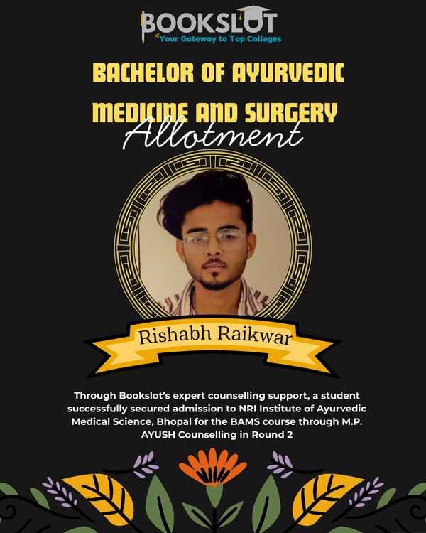 Bookslot: NEET Counselling Expert, Suyash Yadav, College Allotment, BAMS College, M.P AYUSH 