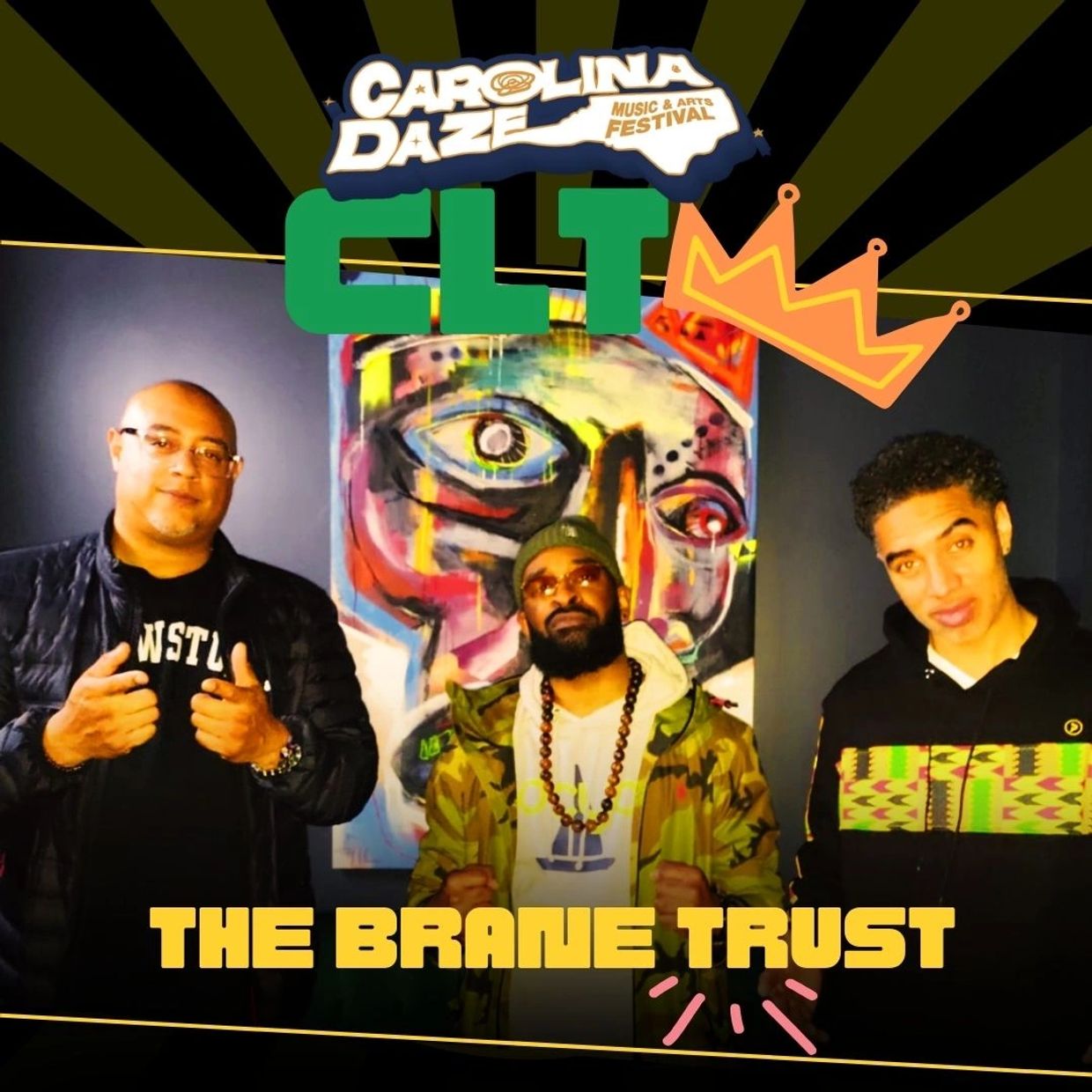 The Brane Trust performing in Charlotte on Sept 28th for the CarolinaDaze Music and Arts Festival. 
