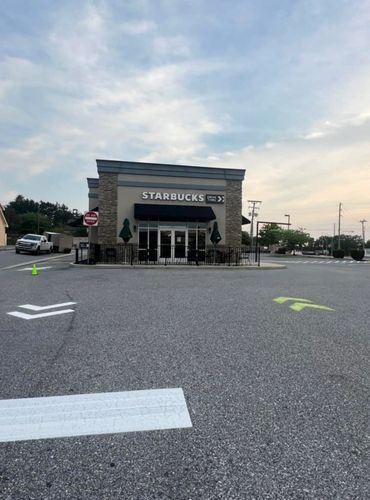 Starbucks Pavement Markings 