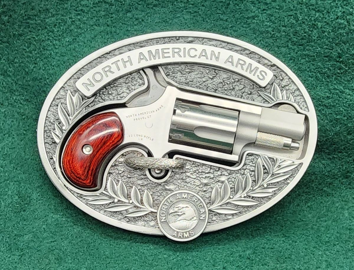 NAA 22LR BBO Revolver and Belt Buckle Set 1.13 Barrel Stainless