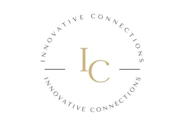 Elegant logo with initials IC and 'Innovative Connections' circle text.