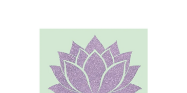 Sparkling purple lotus flower on a pale green background.