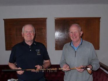 Challenge Match of Leith Rules (Robin Miller) vs Musselburgh Old Course GC (Alan Tweedie) share the 