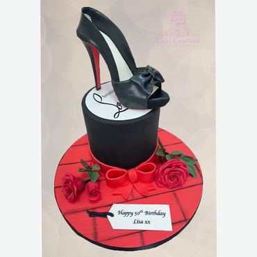 Designer shoe cake stiletto shoe cake