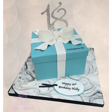 Tiffany box cake