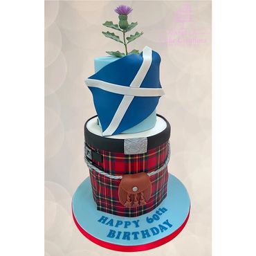 Scottish themed cake