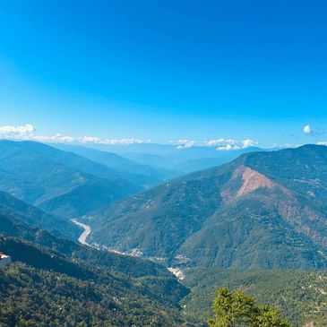 Tista visible from the Hills of Kalimpong