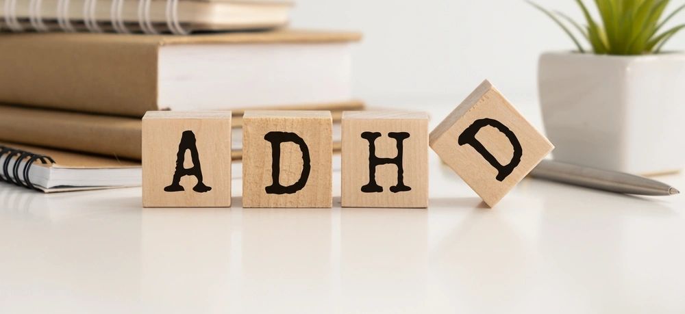 blocks that spell ADHD