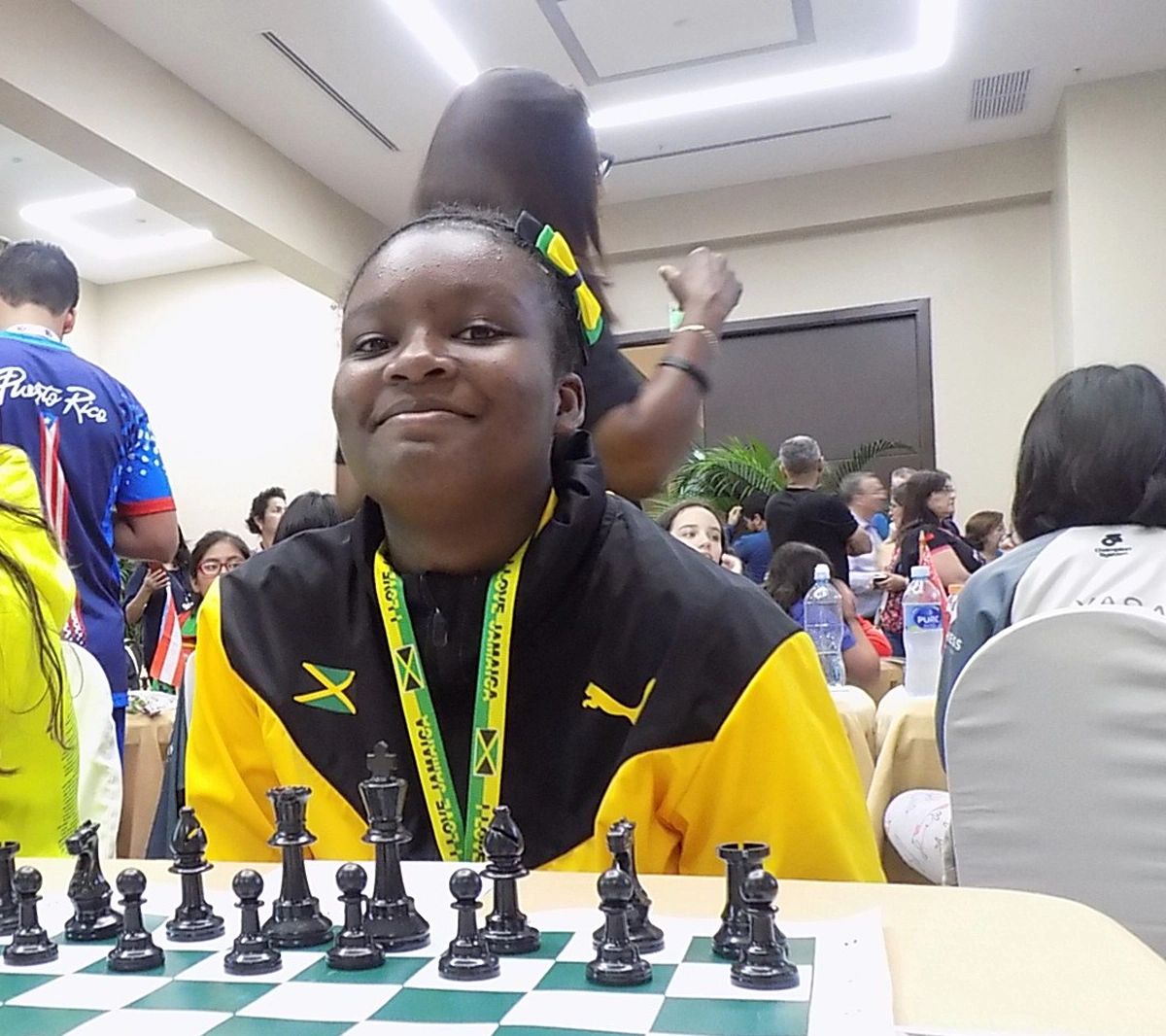 National chess players Raehanna Brown and Gabriella Watson need