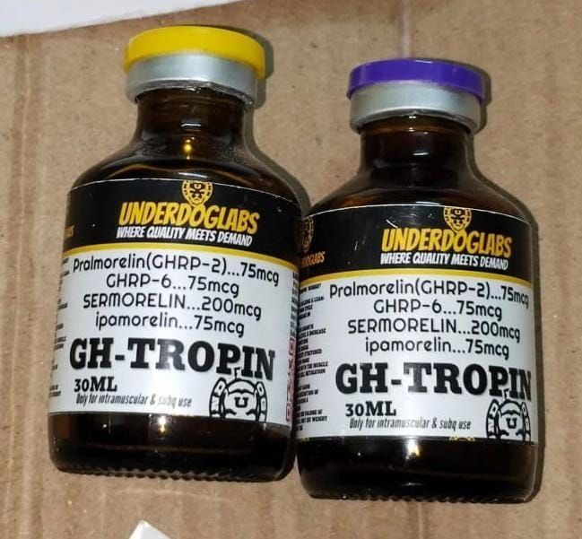 GH-TROPIN (pralmorelin{GHRP-2}.75mcg (GHRP-6).75mcg (sermorelin.200mcg ( ipamorelin.75mcg) 30ml vail