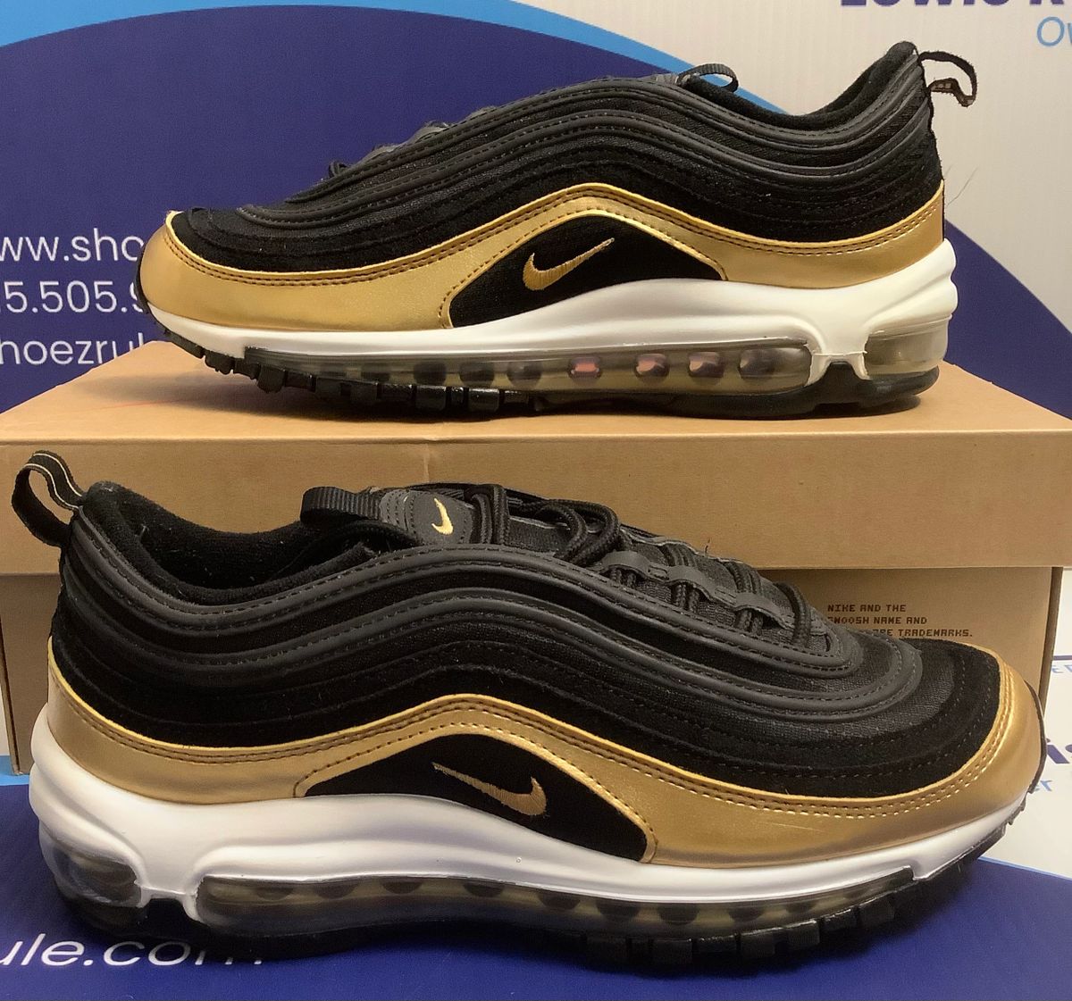 Reconditioned Nike “Air Max 97 Black Gold” Big Kids Size 6.5y
