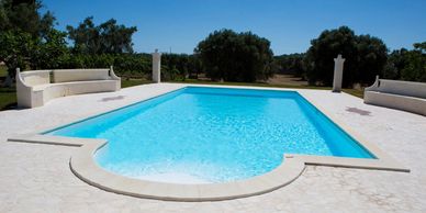 Pool at luxury masseria ovile di scilla