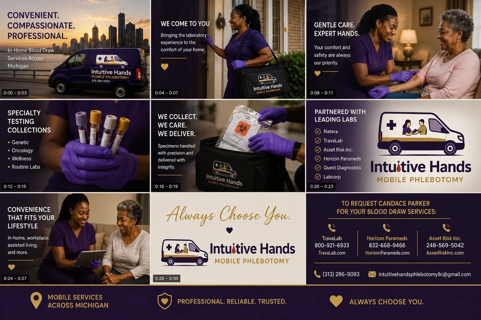 Intuitive Hands offers mobile phlebotomy with compassionate, professional in-home blood draw services across Michigan.