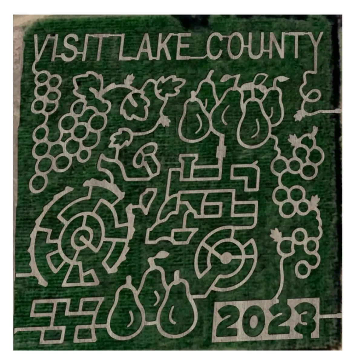 This year our Corn Maze was dedicated to the a-maze-ing Lake County!  