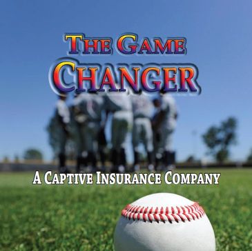 Baseball-themed ad for a captive insurance company.