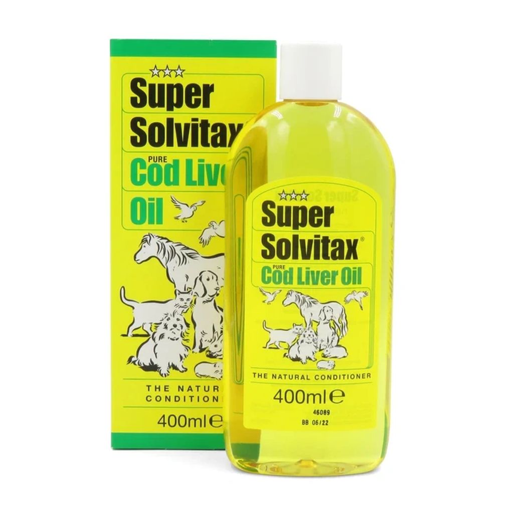 Super Solvitax Cod liver Oil for dogs, cats, horses, parrots, caneries, rabbits and guinea pigs
