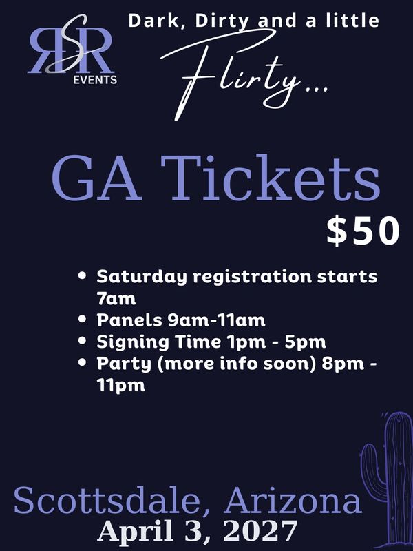 Event ticket info for April 3, 2027, in Scottsdale, Arizona.