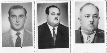 Özdemir Sabancı (sol), İhsan Sabancı (orta), Hacı Ömer Sabancı (sağ).