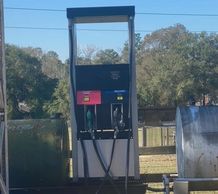 Single gas dispenser at a station