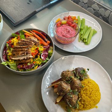 Vibrant meal prep with fresh, organic ingredients.