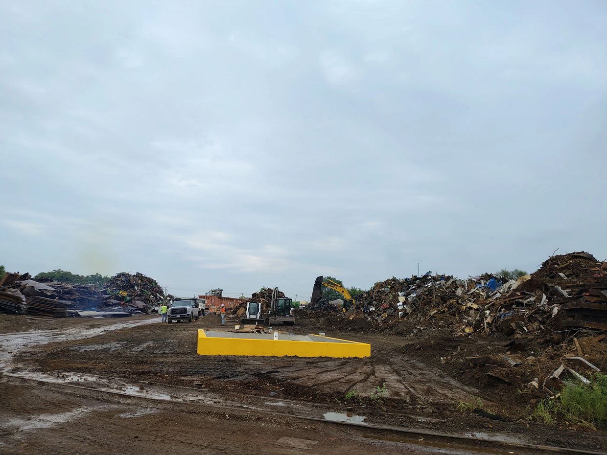 Alter Metals turnings bin foundation Des Moines IA.
2025