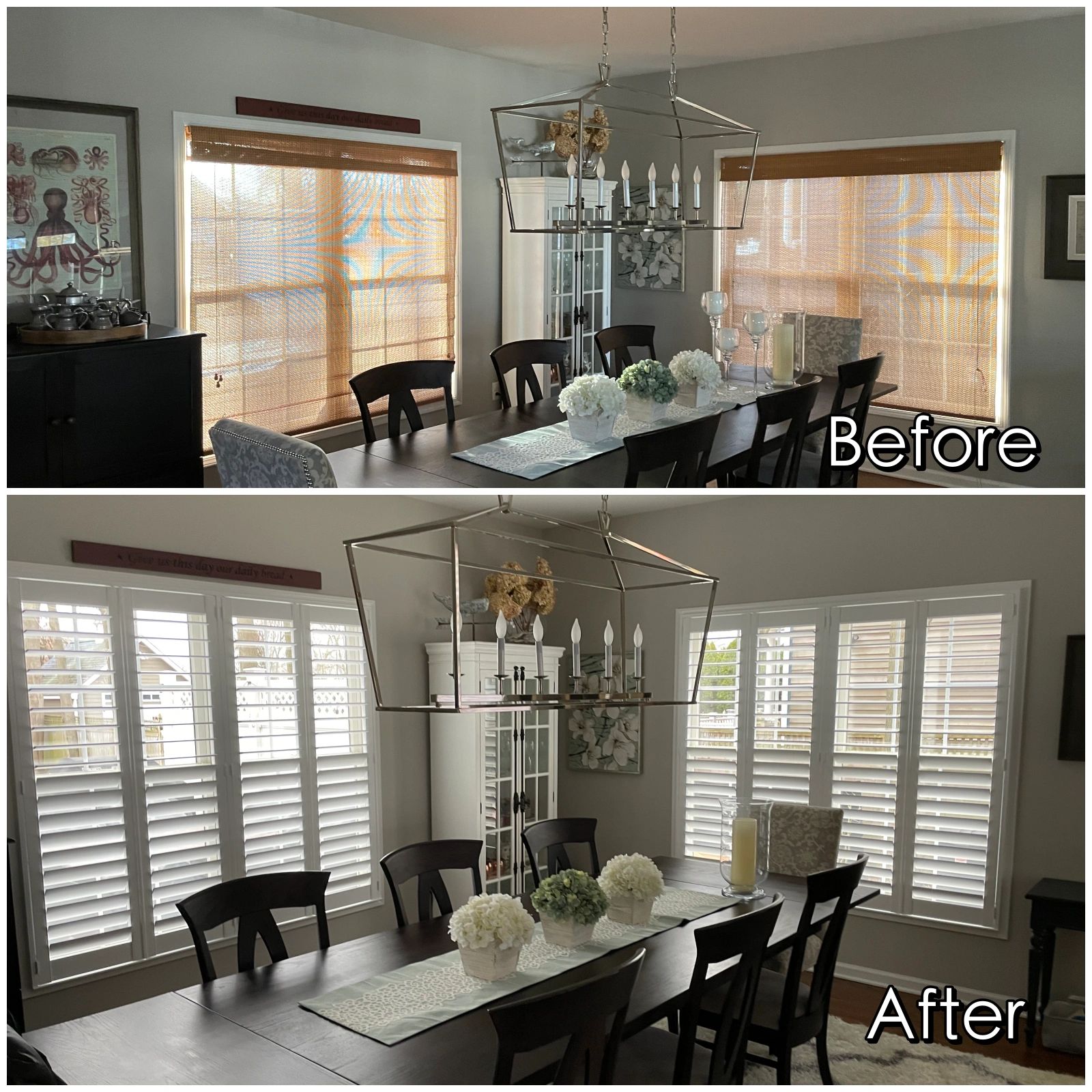 Manasquan Dining Room Plantation Shutters