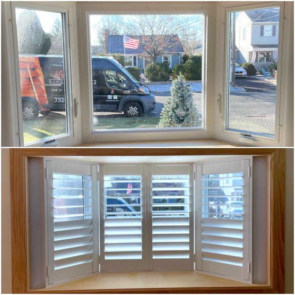 Bow Window Plantation Shutters in Pt. Pleasant, NJ