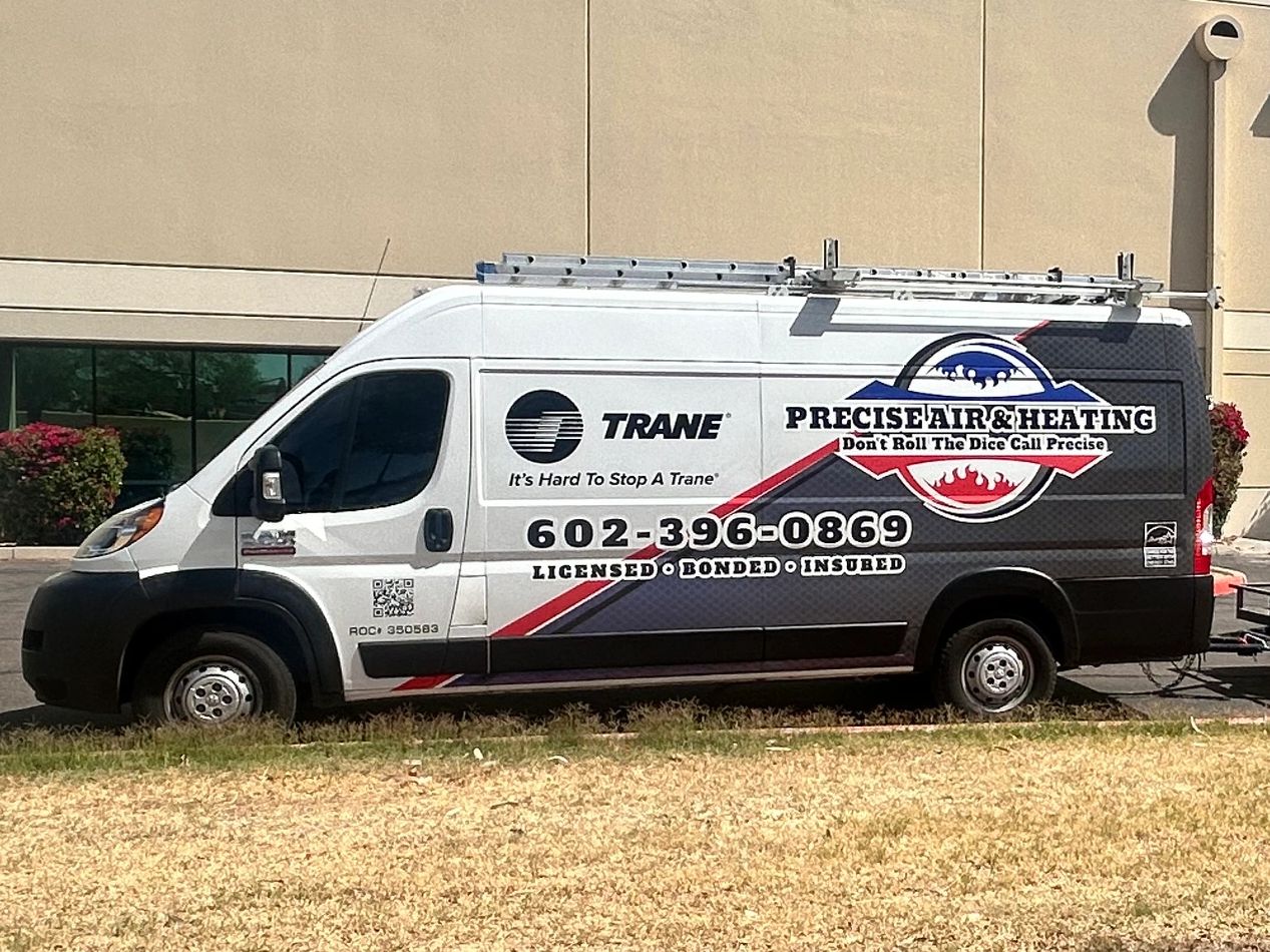 Precise Air & Heating Service van 