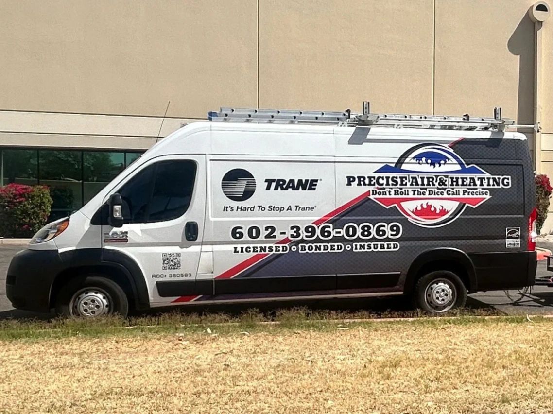 Precise Air & Heating service van – Same-day AC & heating repair across both the East & West Valley