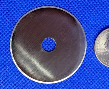 45mm Round Knife for Eastman and Gerber, also available with modified center hole for driven cutting