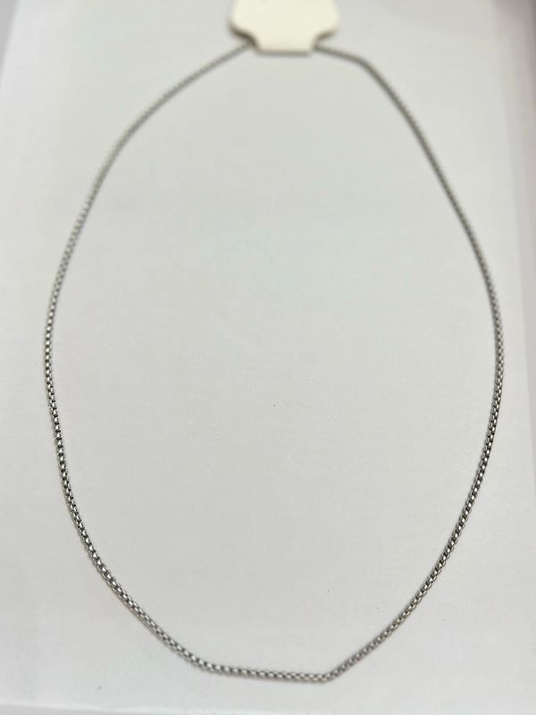 Silver Plated Cuban Link chain necklace.