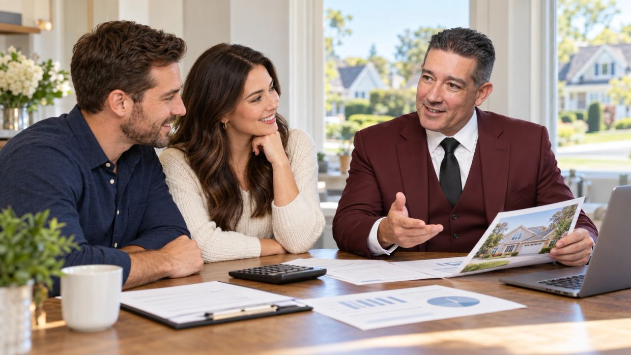 Ray Pearson reviewing down payment assistance options with Long Island home buyers.