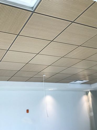 Metal Ceiling Install, Acoustical, Rasnic Contracting, Virginia Beach, Virginia