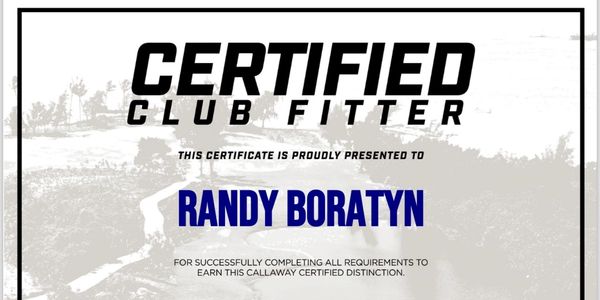 Certified Callaway Club Fitter based out of Shawn's Back 9, Toledo, Ohio, Home of Sweet Action Golf