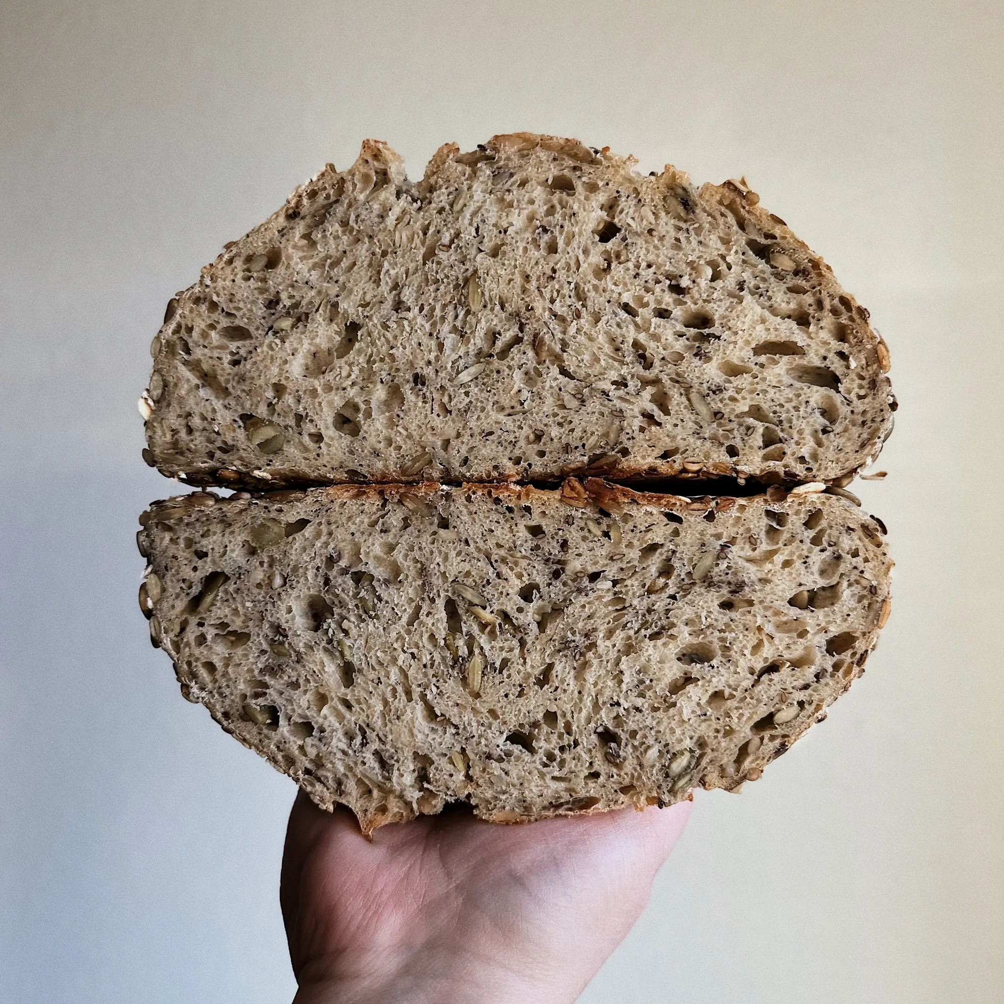 Seeded Sourdough Bread Loaf