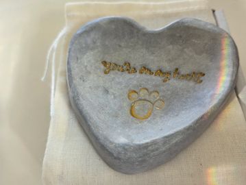 A small keepsake to hold close the love you feel for your pet.