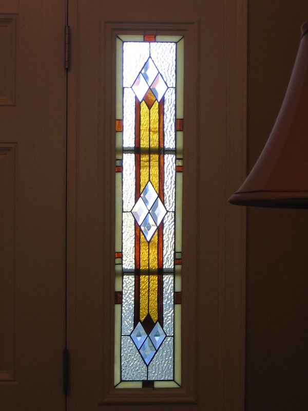 Stained glass prairie sidelight