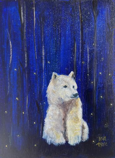 "Bear with Fireflies"