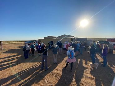 People gathered for National Public Lands Day,