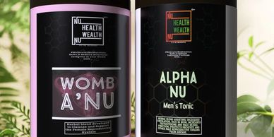 Alpha NU-Men's Tonic & Womb A'NU-Women's Formula Power Couple Reproductive Support