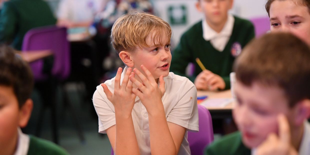 Young learner in financial education workshop